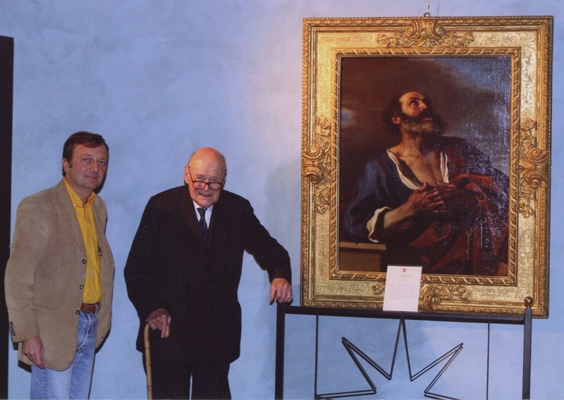 F.Petrucci e Sir Denis Mahon, visita alla mostra Mola e il suo tempo, 15.3.2005
