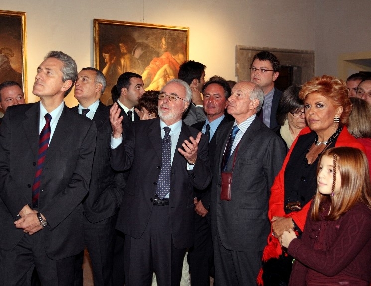 Rutelli, Piero Marrazzo, Lemme, Bertinotti, Inaugurazione del Museo del Barocco Romano, 10.11.2007