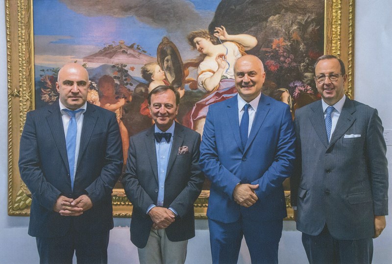 Dir. Gen. Turismo, F.Petrucci, David Lordkipanidze Dir. Georgian Nat. Mus., Antonio Enrico Bartoli Amb.re, 10.9.2018