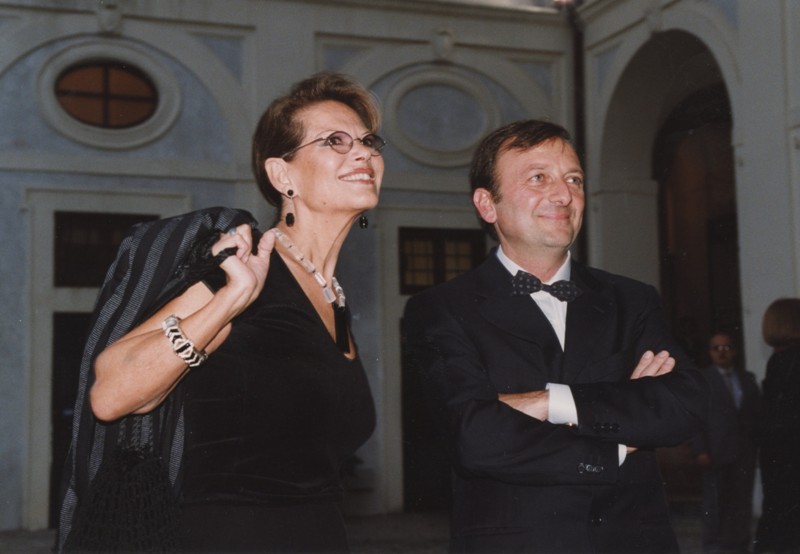 F.Petrucci, Claudia Cardinale, inaugurazione mostra Gattopardo, 12.10.2001