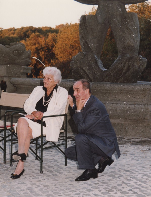 Suso Cecchi D'Amico e Giorgio Pes, Inaugurazione mostra Gattopardo, 12.10.2001