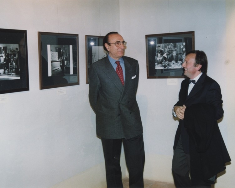 Pippo Baudo e F.Petrucci, cena del Gattopardo, 24.11.2001