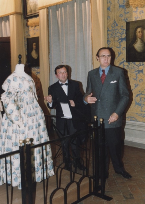 Pippo Baudo e F.Petrucci, cena del Gattopardo, 24.11.2001